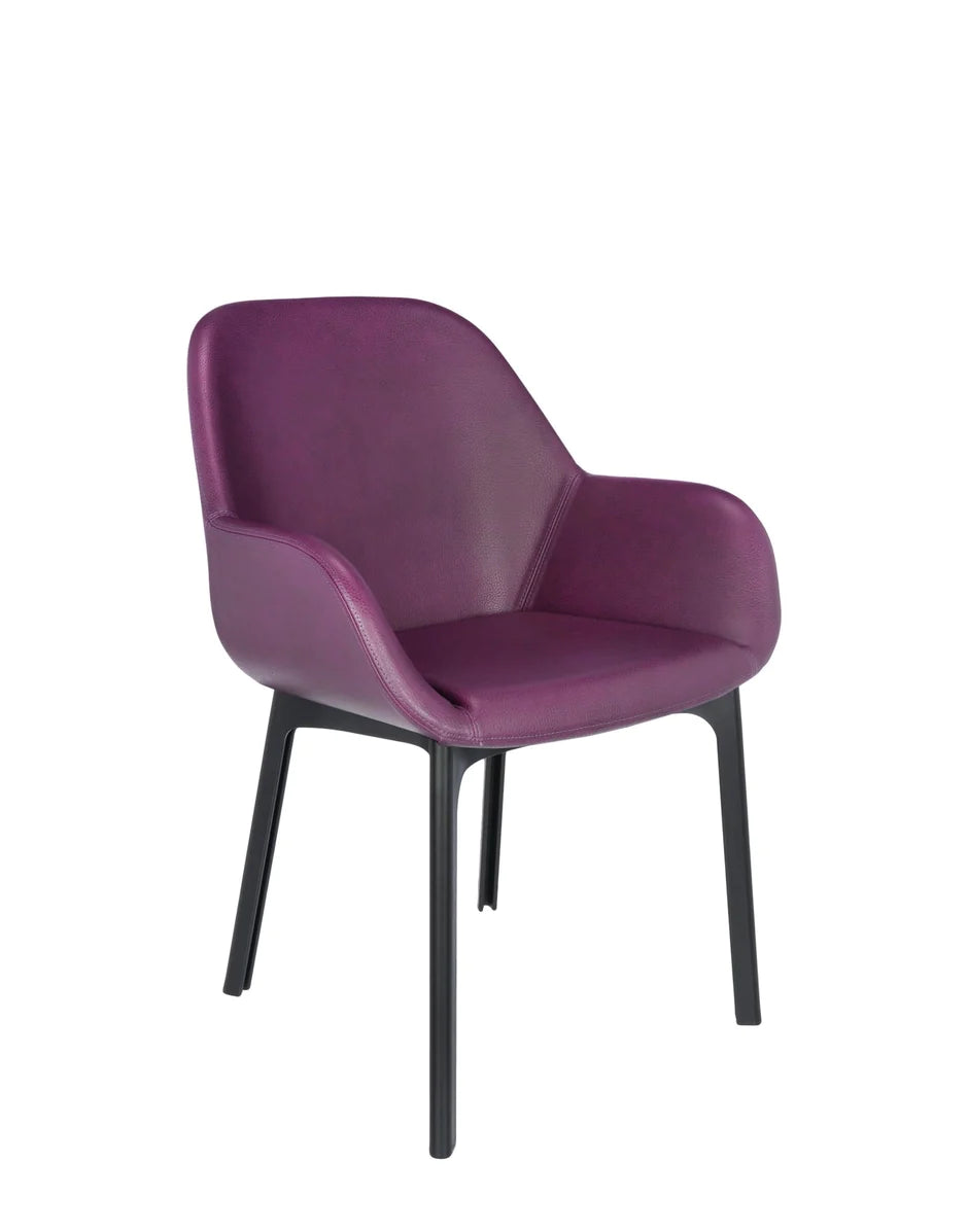 Kartell Clap Pvc Armchair, Black/Plum