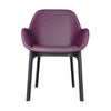 Kartell Clap Pvc Armchair, Black/Plum