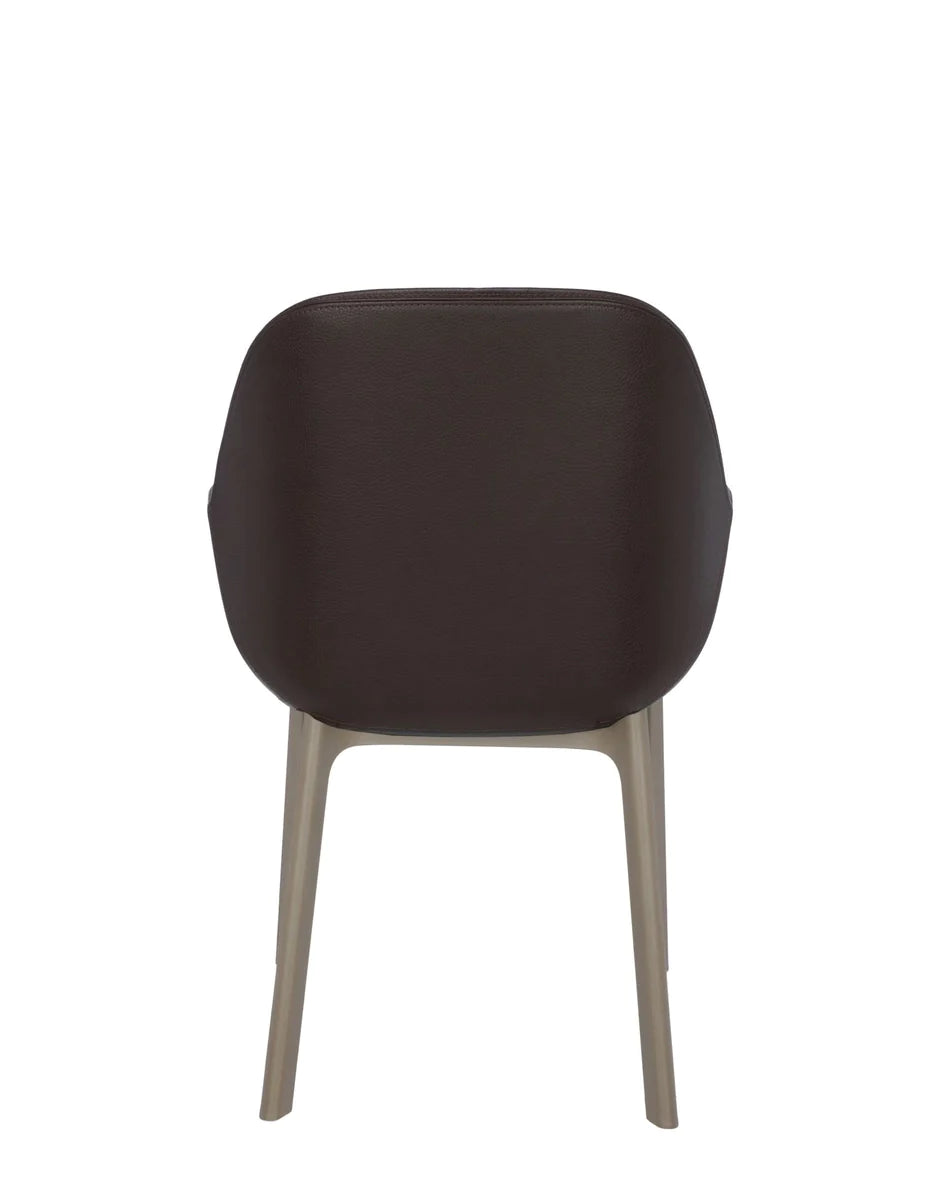 Kartell Clap PVC křeslo, Taupe/Brick Red