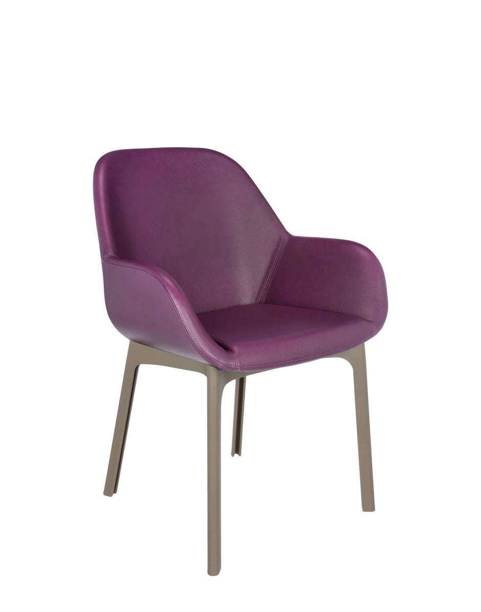 Kartell Clap PVC křeslo, Taupe/Plum