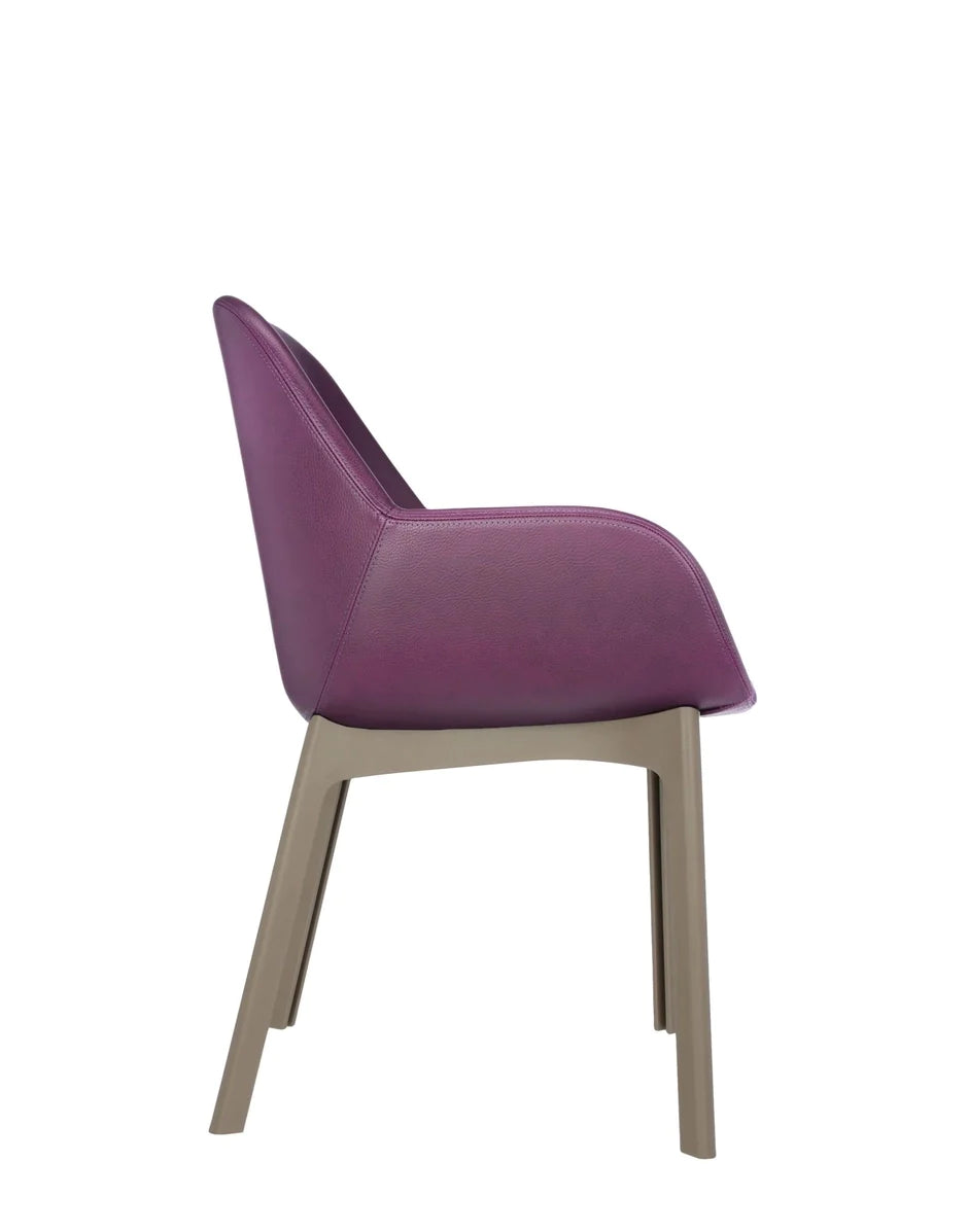 Kartell Clap Pvc Armchair, Taupe/Plum