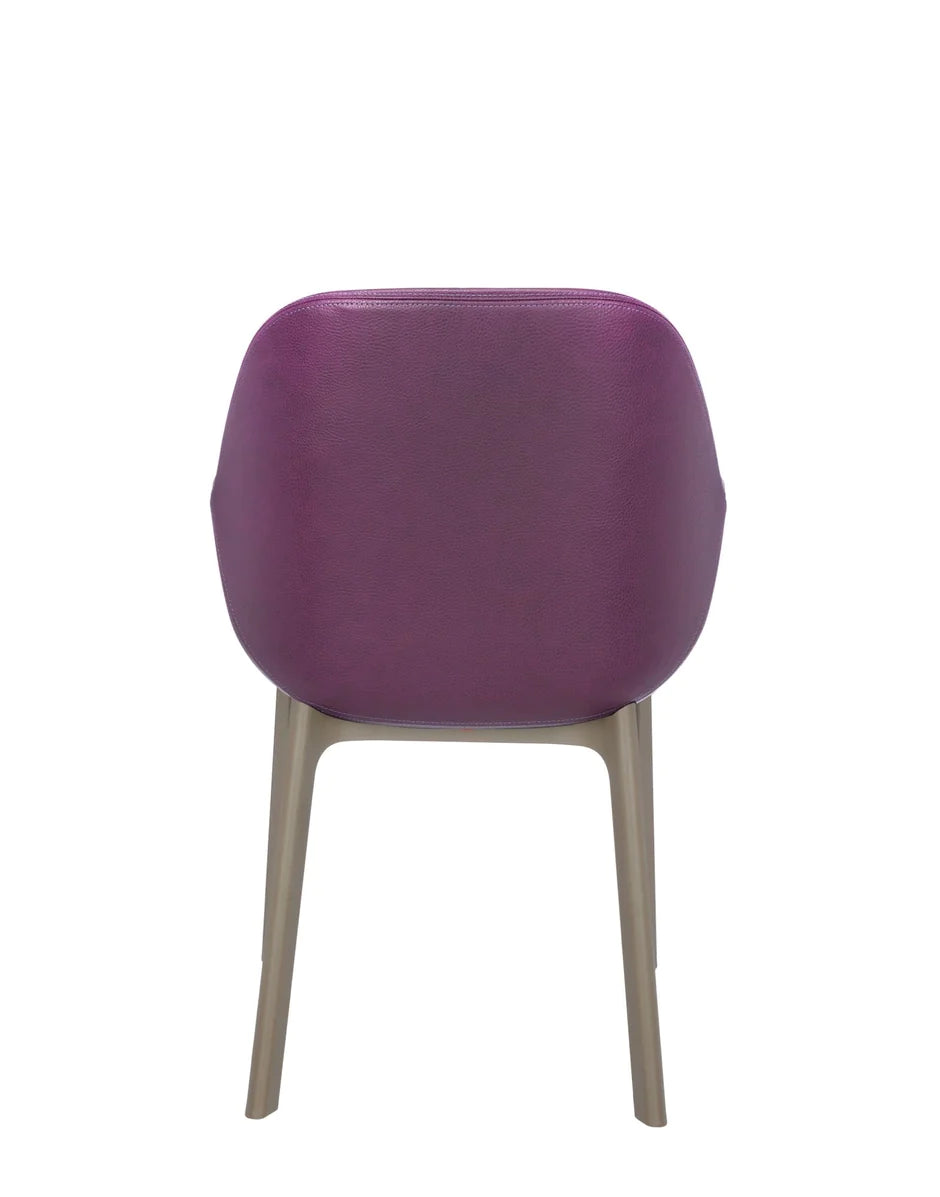 Kartell Clap PVC křeslo, Taupe/Plum