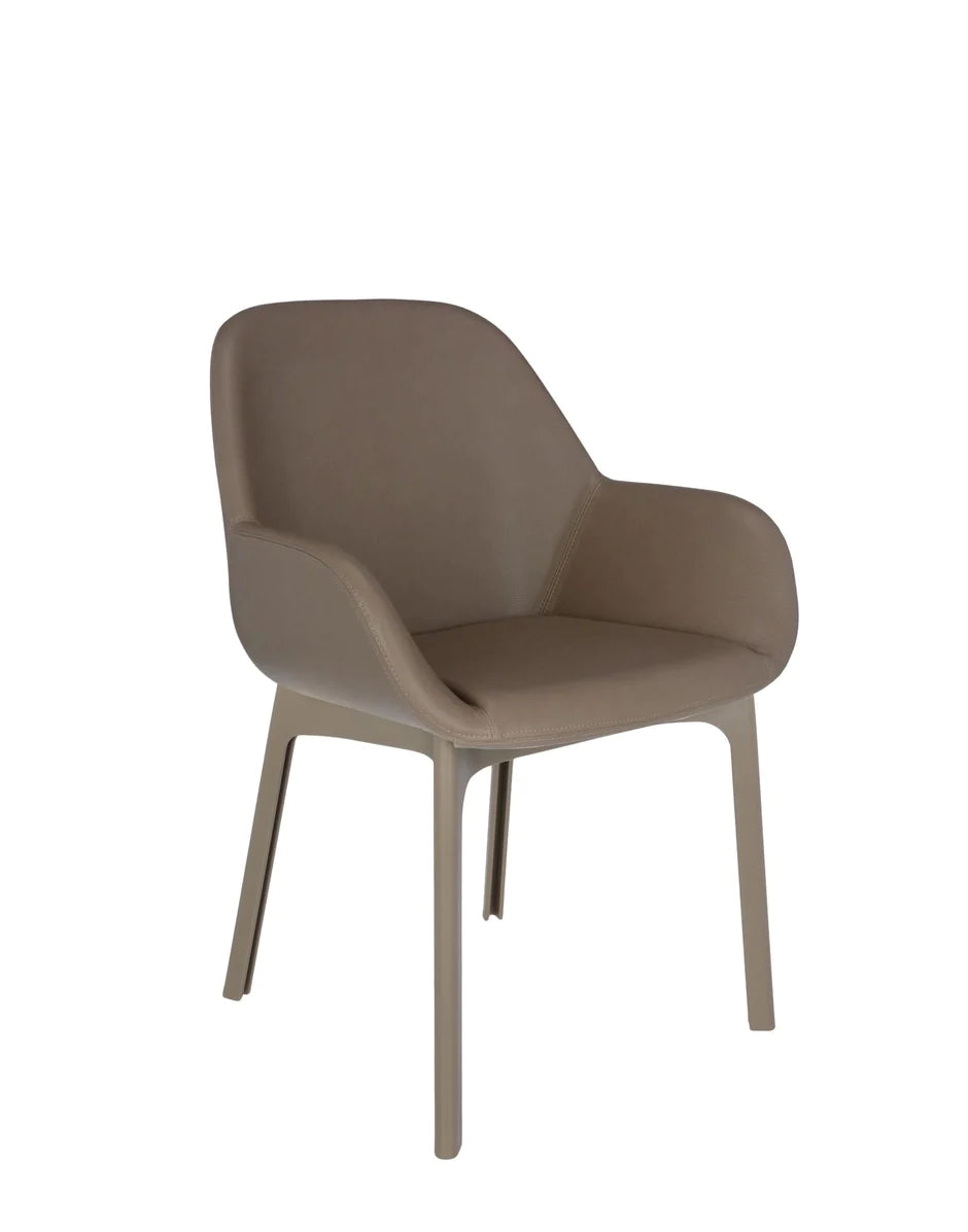Kartell Clap Pvc Armchair, Taupe/Taupe