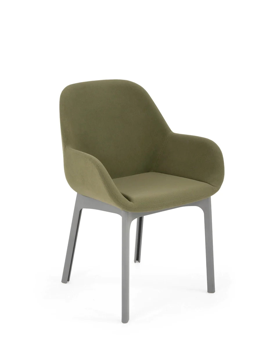 Kartell Clap Aquaclean Armchair, Grey/Green