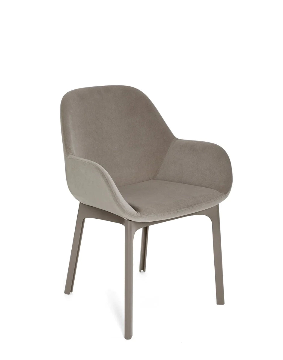 Kartell Clap Aquaclean Armchair, Taupe/Ecru