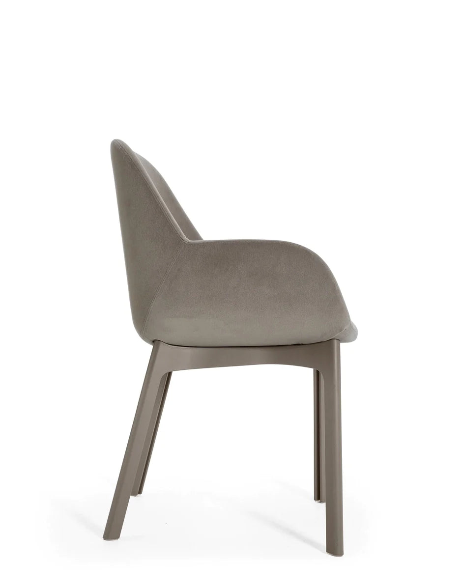 Kartell Clap Aquaclean Armchair, Taupe/Ecru