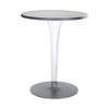 Kartell Top Top Table Round Outdoor With Round Base ⌀60 Cm, Aluminium