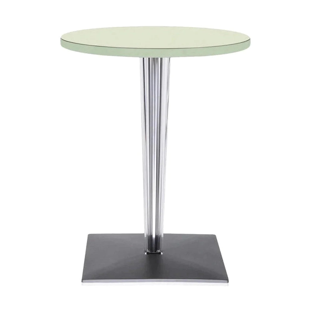 Kartell Top Top Table Round Outdoor s čtvercovou základnou ⌀60 cm, zelená, zelená