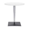 Kartell Top Top Table Round Outdoor s čtvercovou základnou ⌀70 cm, bílá