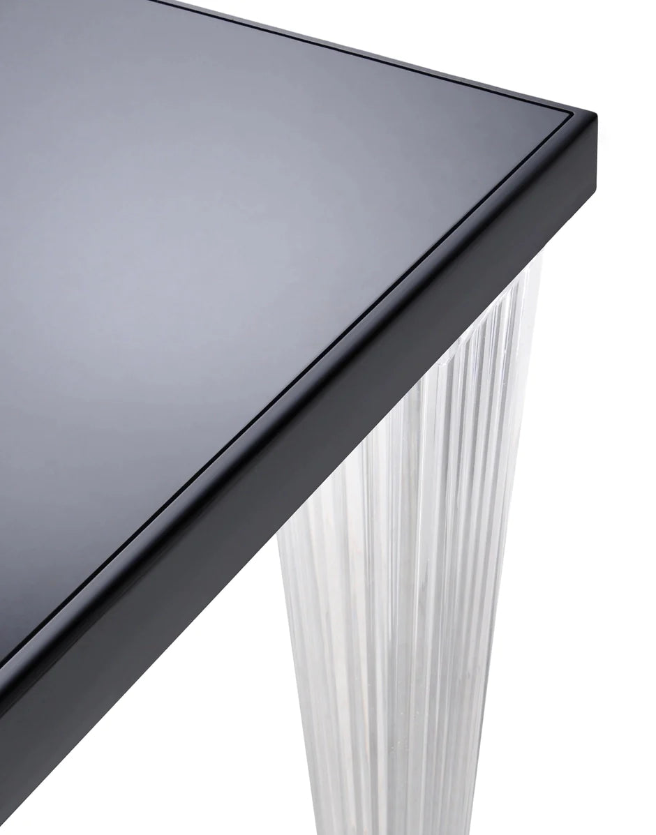 Kartell Top Top Table Glass 160x80 cm, černá