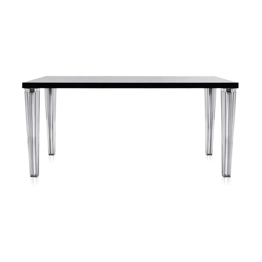 Kartell Top Top Table Glass 160x80 cm, černá