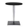 Kartell Top Top Table Round s čtvercovou základnou ⌀60 cm, černá