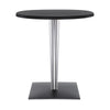 Kartell Top Top Table za Dr. Ano Round s čtvercovou základnou ⌀60 cm, černá