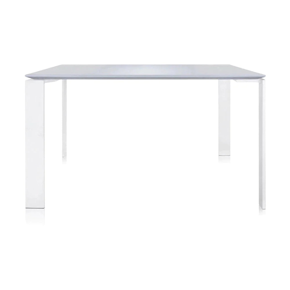 Kartell Four Soft Touch Desk 128x128 cm, bílá/bílá