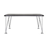 Kartell Max Desk 160x80 cm, břidlice/chrome