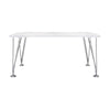 Kartell Max Desk 160x80 cm, bílý zinek/chrom