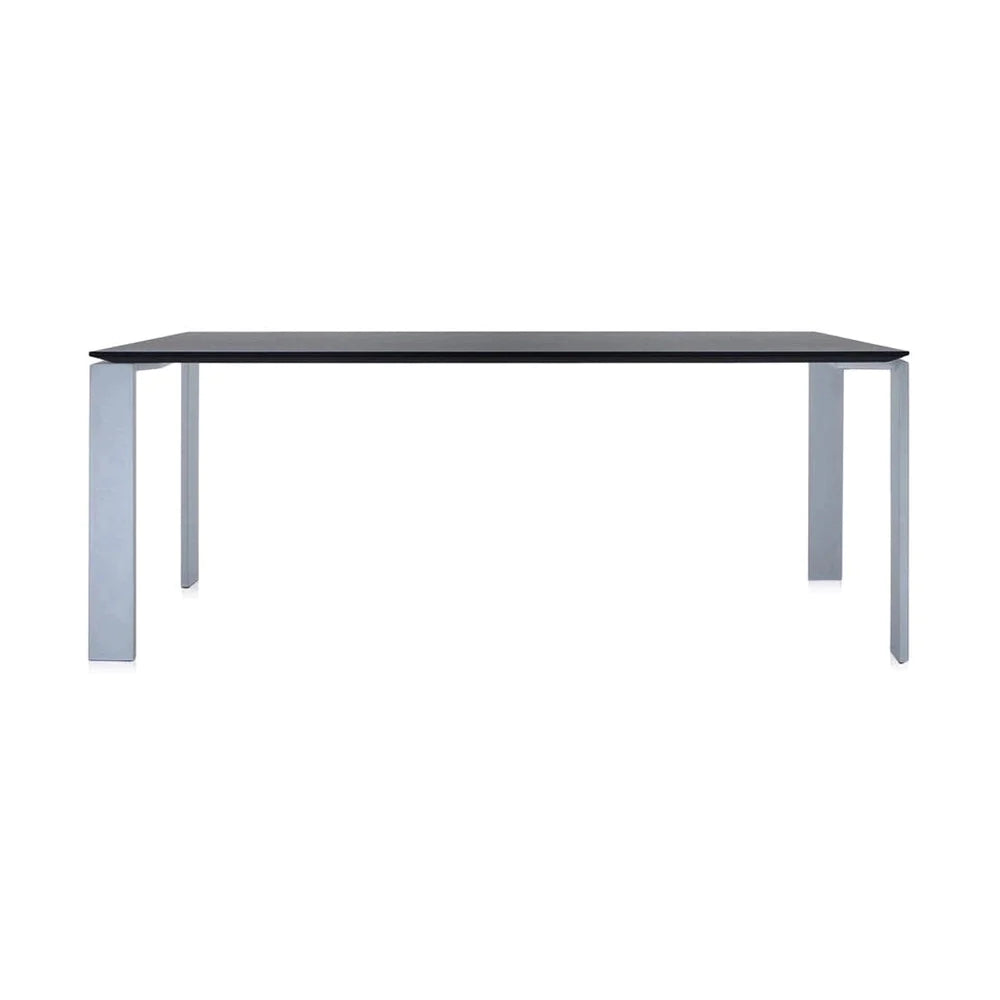 Kartell Four Desk 190x79 cm, hliník/černá