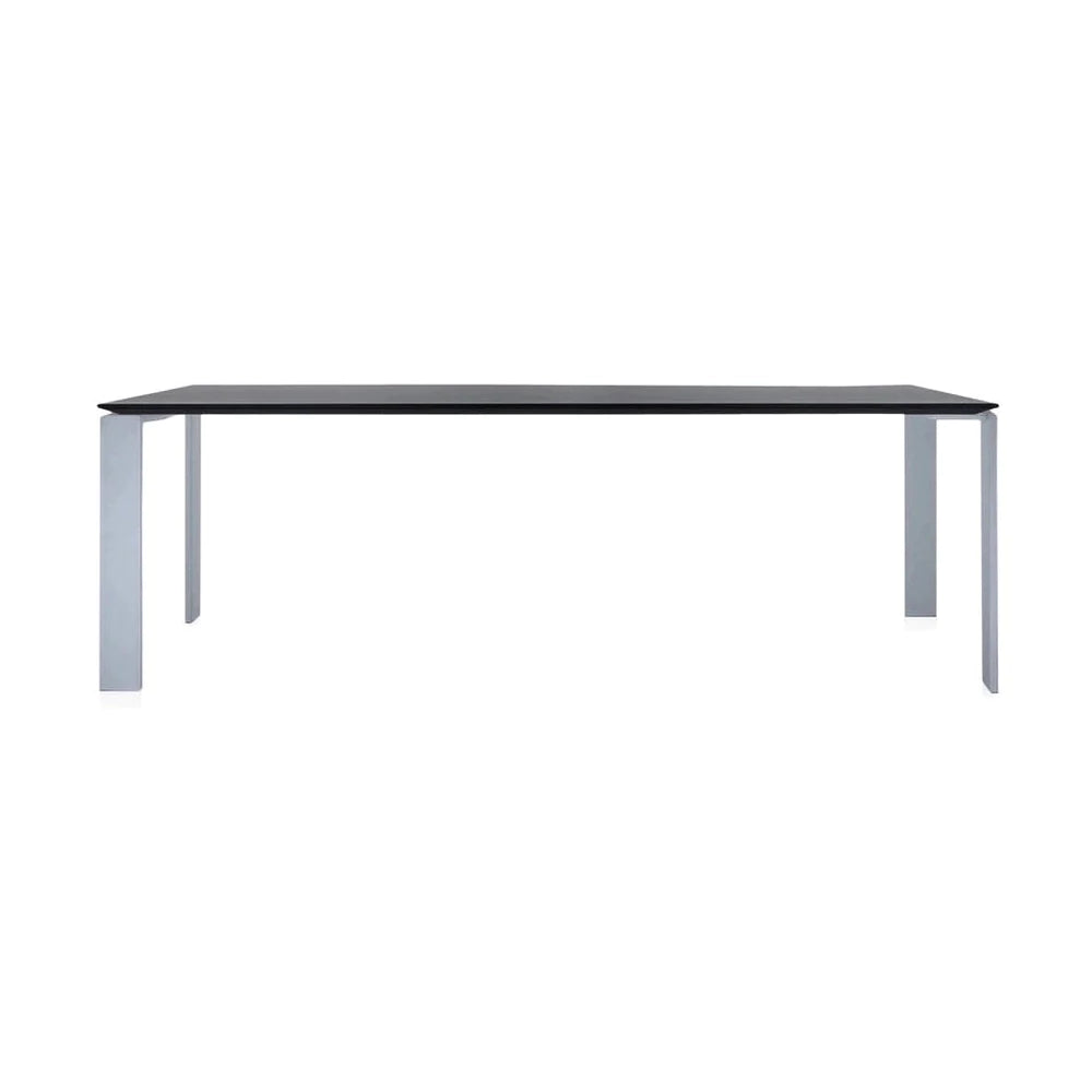 Kartell Four Desk 223x79 cm, hliník/černá