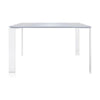 Kartell Four Desk 128x128 cm, bílá/bílá