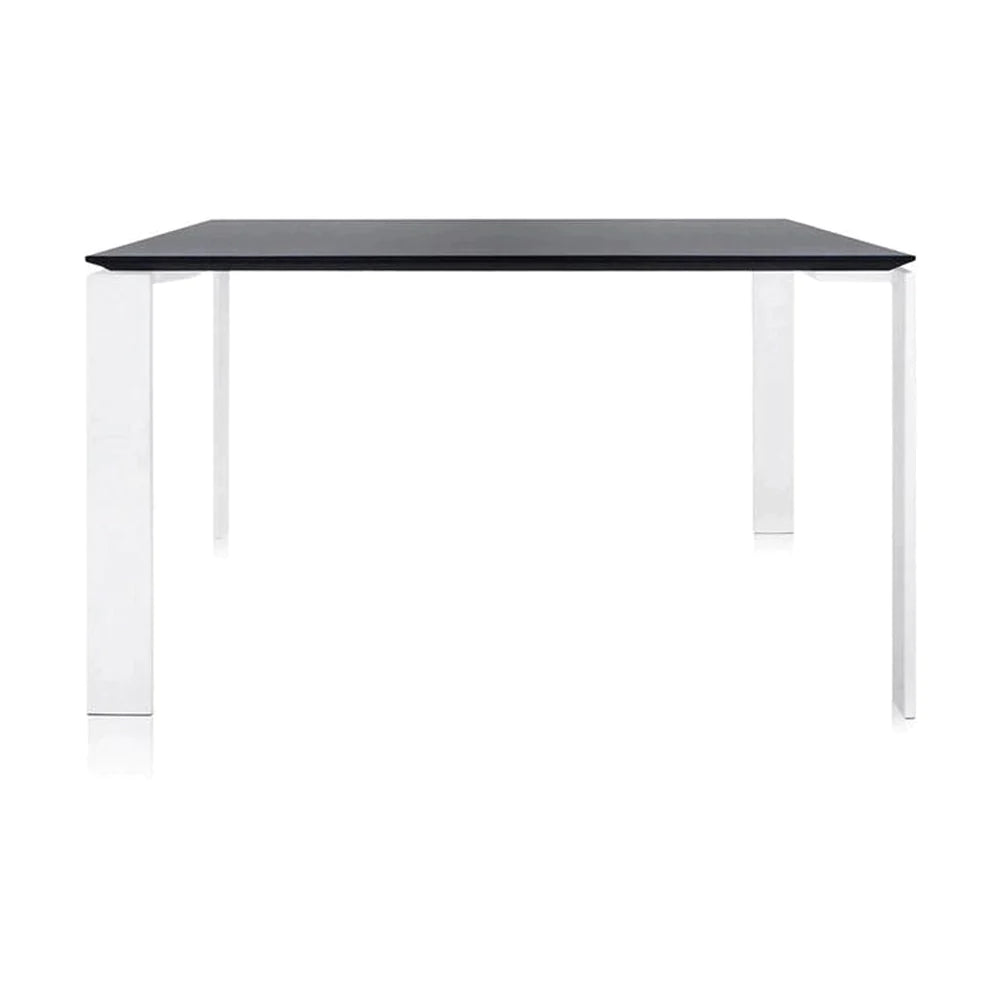 Kartell Four Desk 128x128 cm, bílá/černá