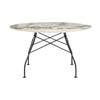 Kartell Glossy Table Round Marble, Matt Black/Symphonie