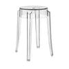 Stolička Kartell Charles Ghost 46 cm, Crystal