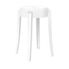 Stolička Kartell Charles Ghost 46 cm, bílá