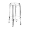 Stolička Kartell Charles Ghost 65 cm, Crystal