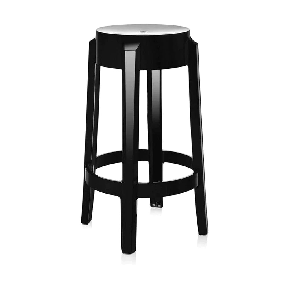 Kartell Charles Ghost Stool 65 Cm, Black