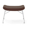 Kartell S/Wood Foowrest Leather, Dark Wood/Chrome