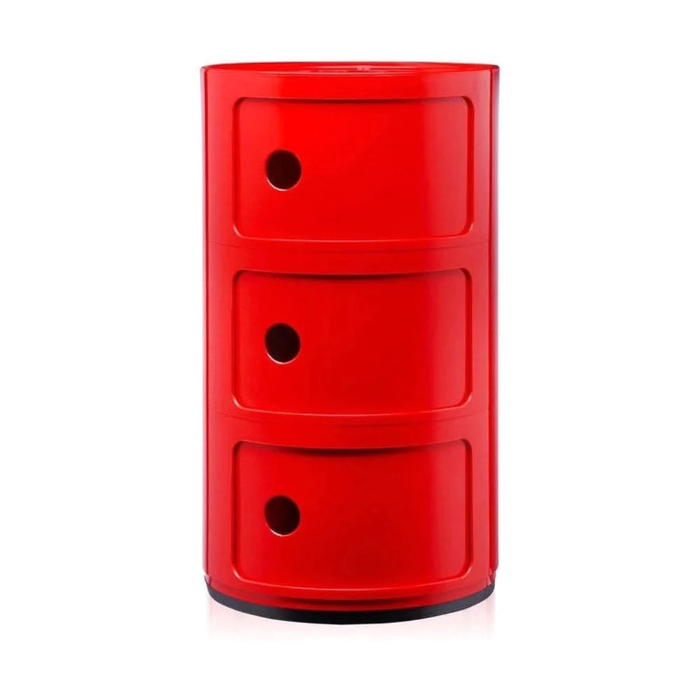 Kartell Componibili Classic Container 3 prvky, červené