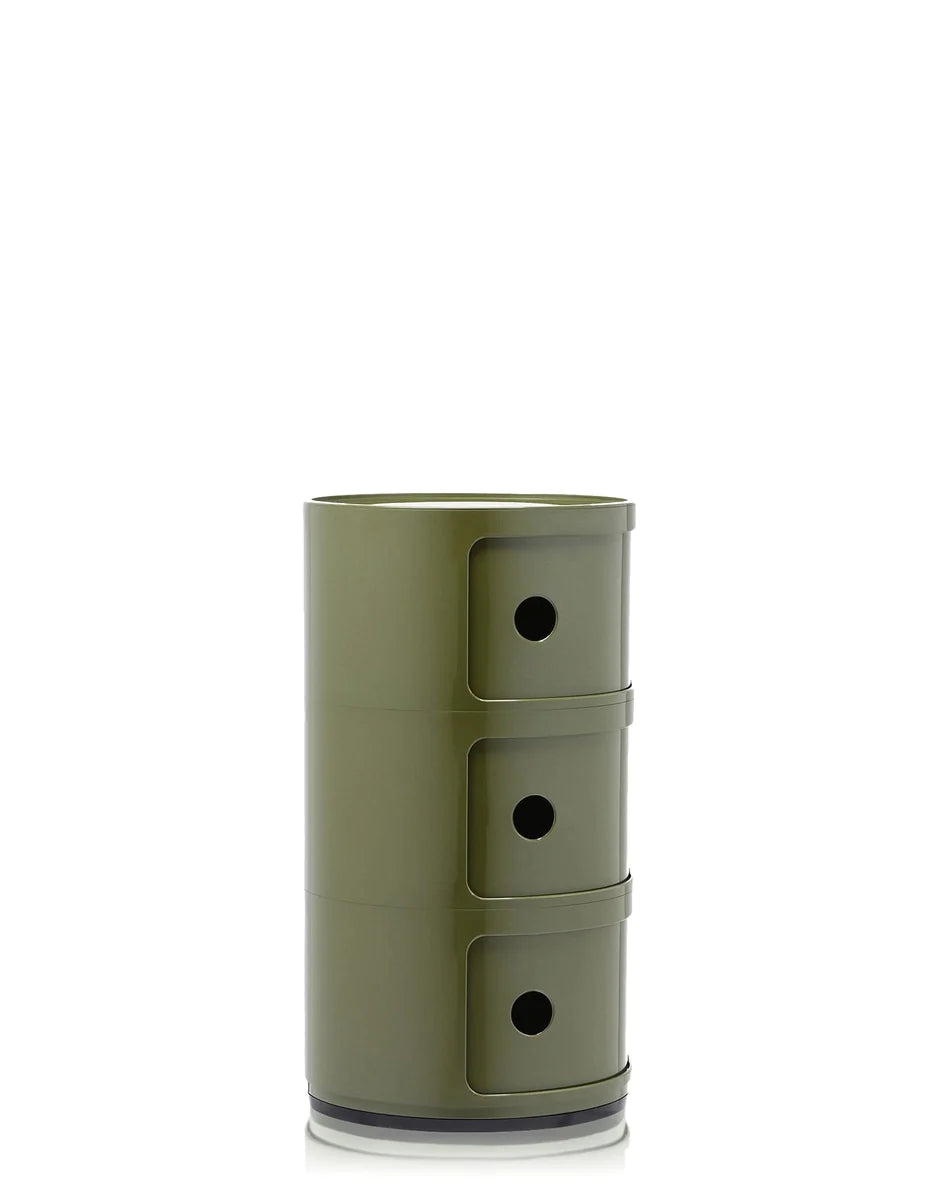 Kartell Componibili Classic Container 3 Elements, Green