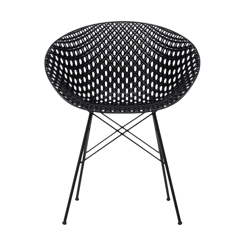 Kartell Smatrik Chair, Black/Black