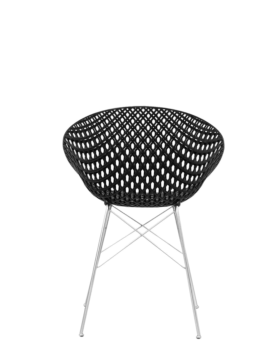 Kartell Smatrik Chair, Black/Chrome