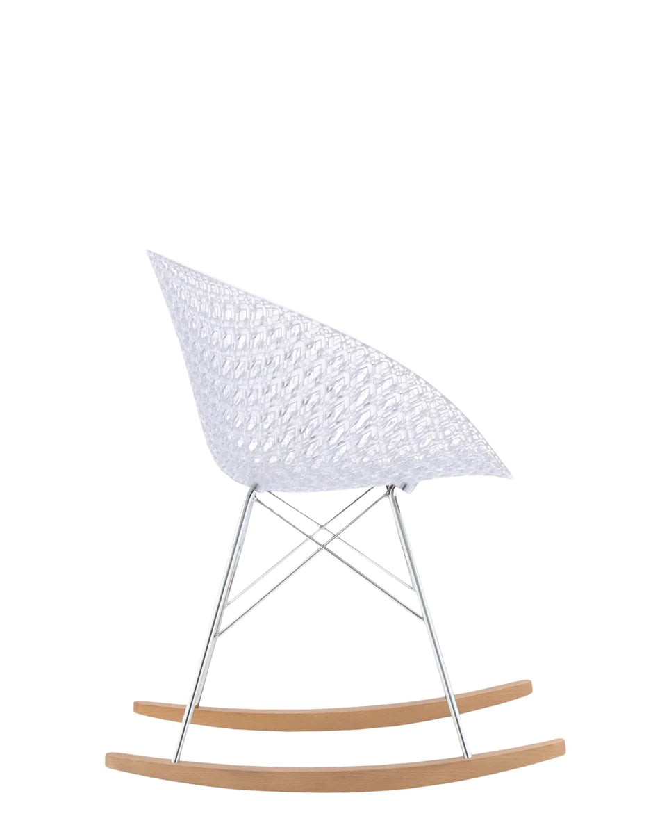 Kartell Smatrik Rocking Chair, Crystal/Chrome