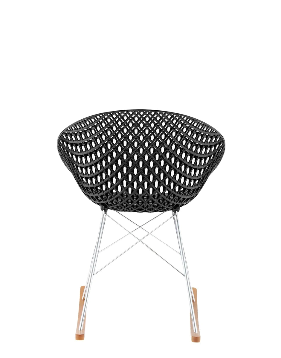Kartell Smatrik Rocking Chair, Black/Chrome