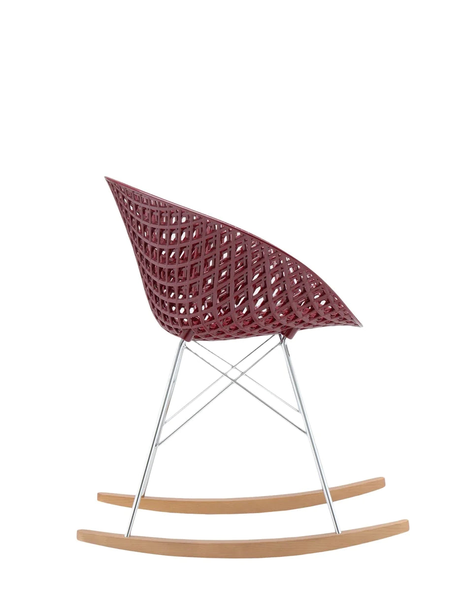 Kartell Smatrik Rocking Chair, Plum/Chrome