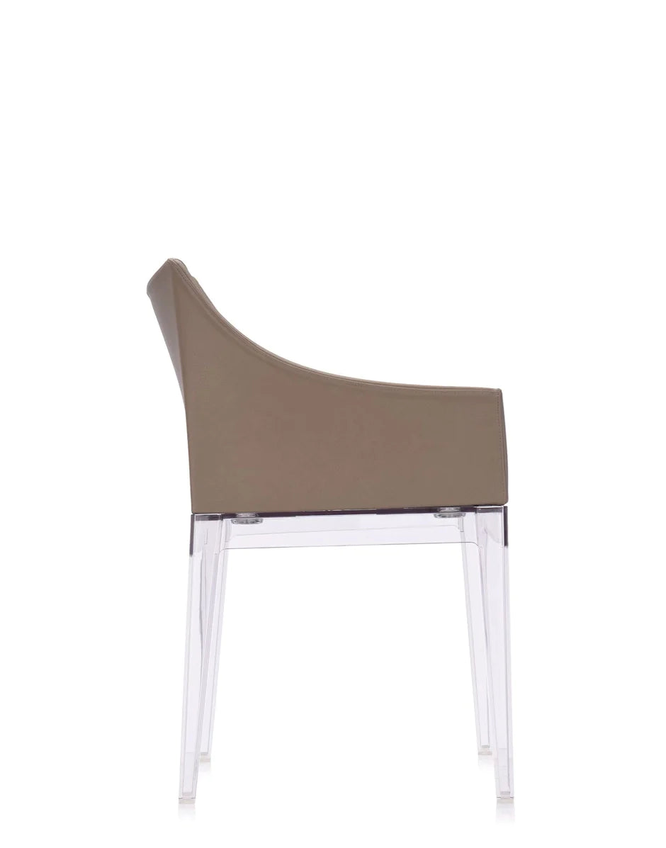 Kartell Madame Ecopelle Armchair, Crystal/Taupe