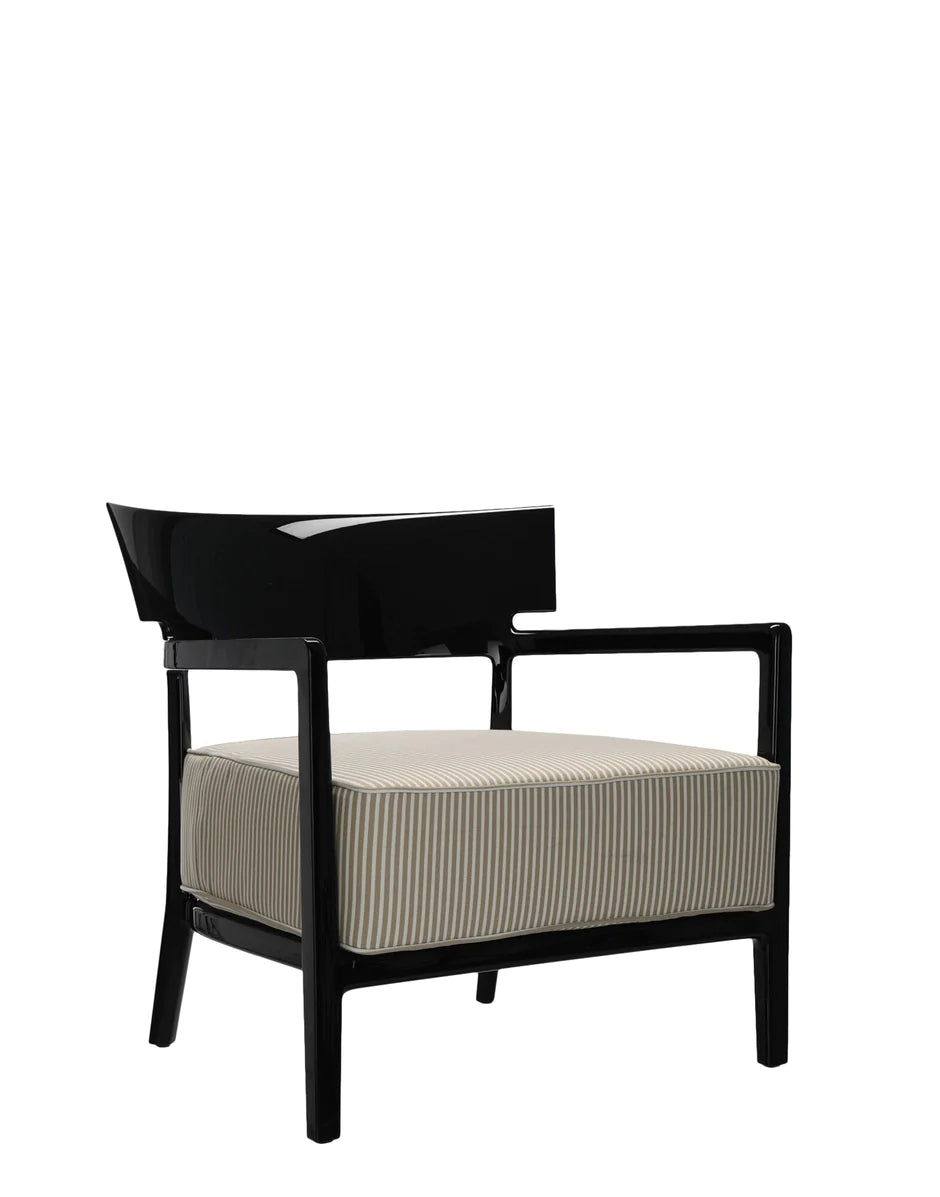 Kartell Cara Outdoor Armchair, Black/Beige