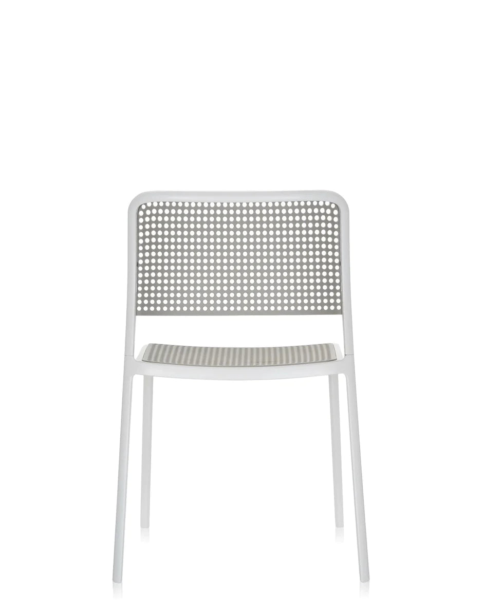 Kartell Audrey Chair, bílá/světle šedá