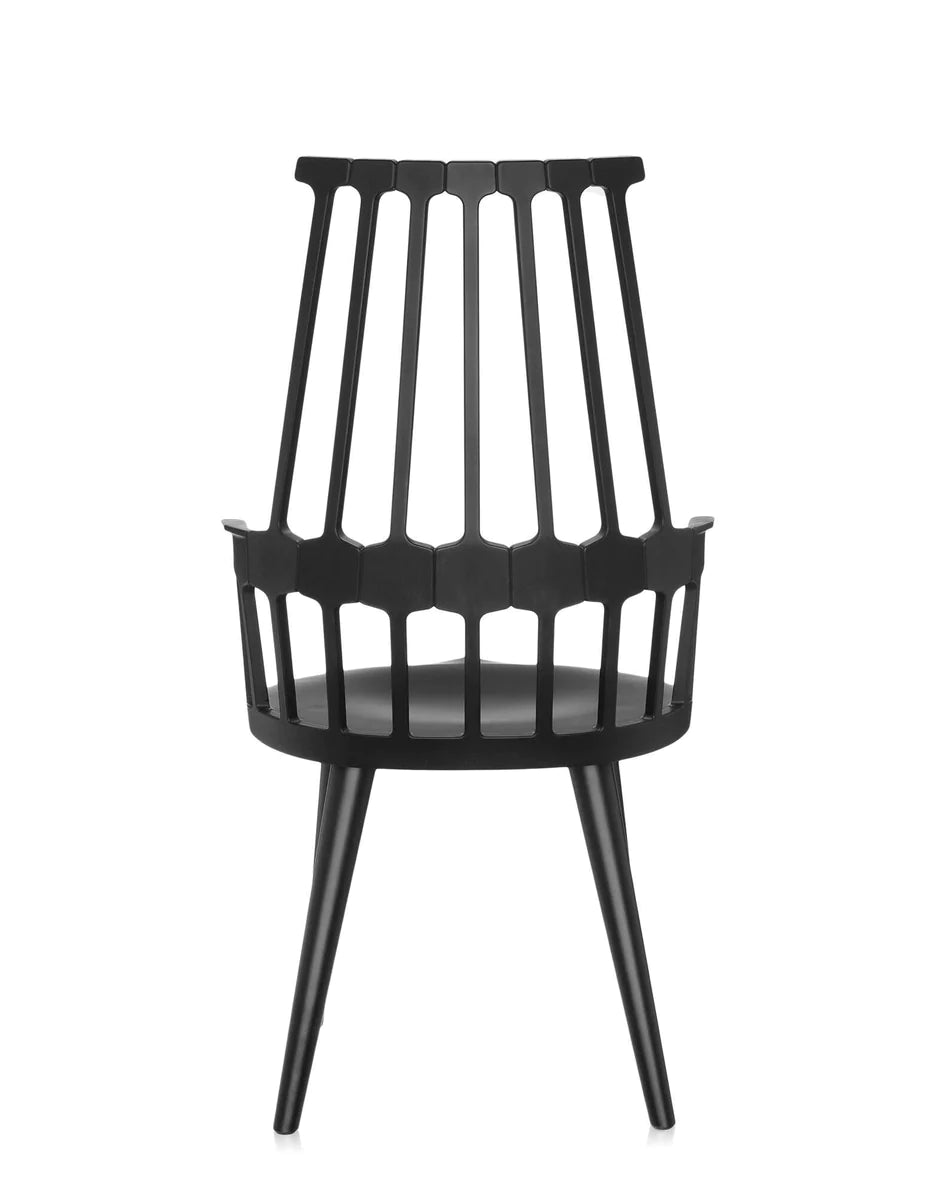 Kartell Comback Chair, Black/Black