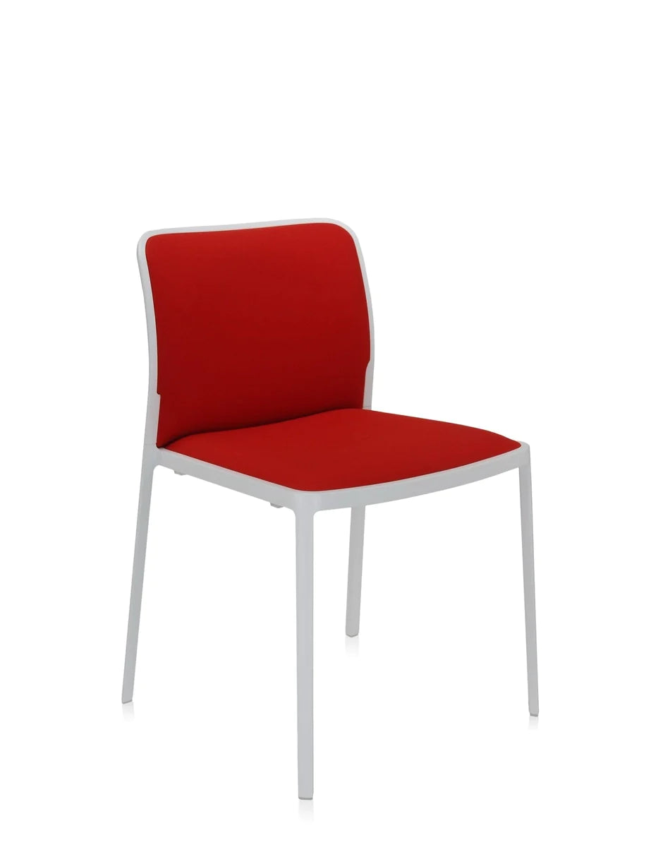 Kartell Audrey Soft Chair, bílá/červená