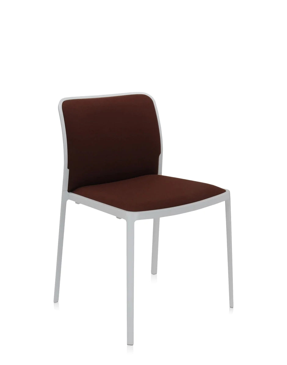 Kartell Audrey Soft Chair, White/Brick Red