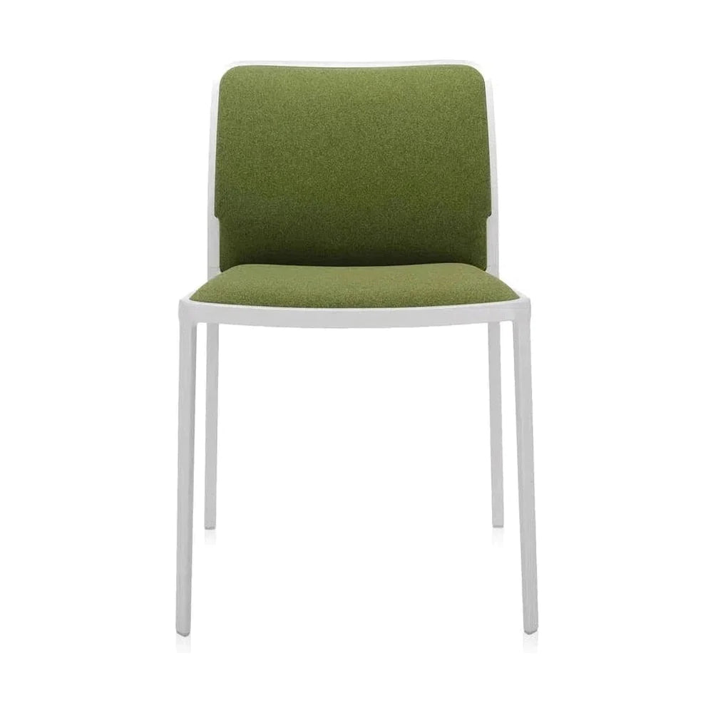 Kartell Audrey Soft Chair, bílá/zelená
