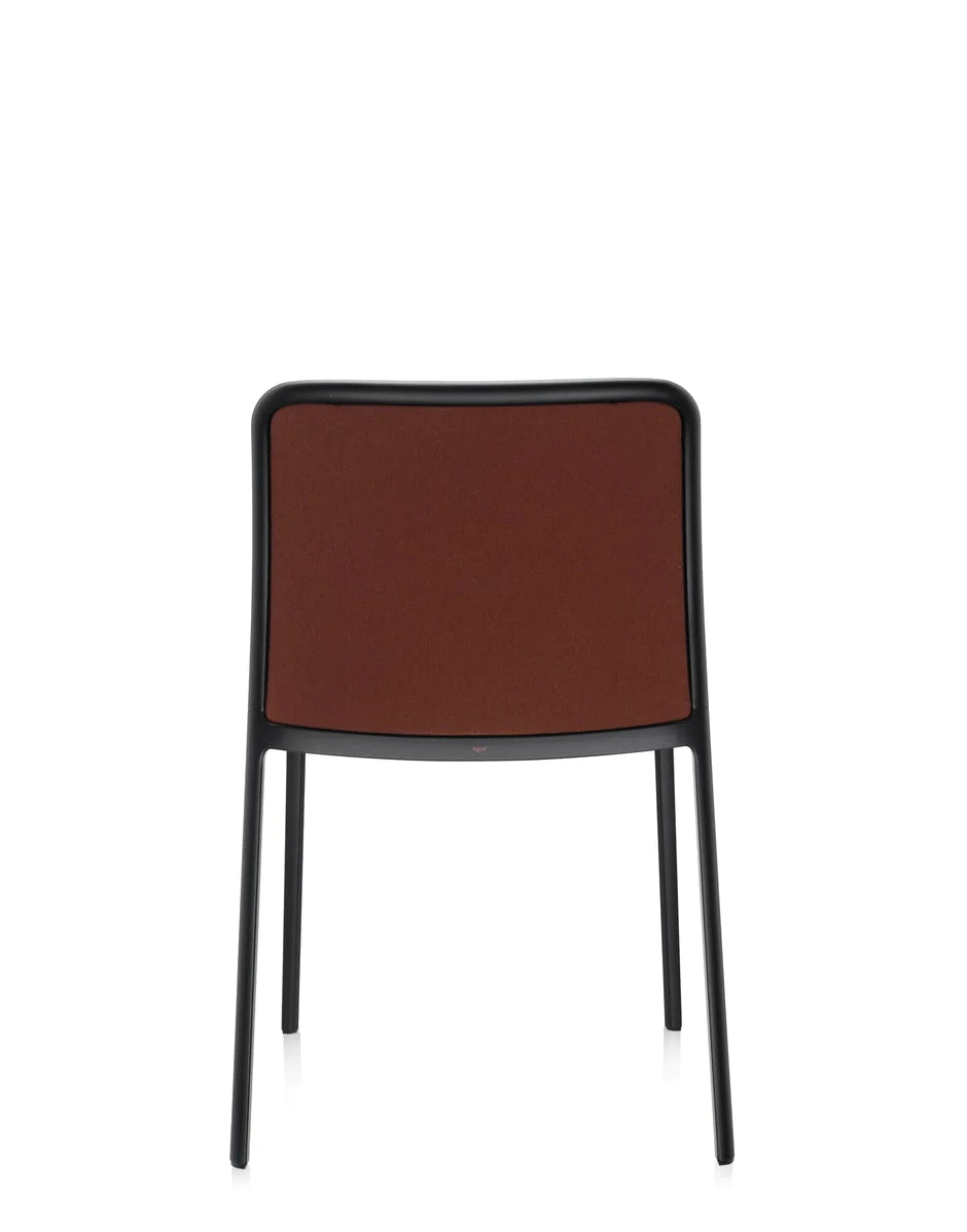 Kartell Audrey Soft Chair, Black/Brick Red