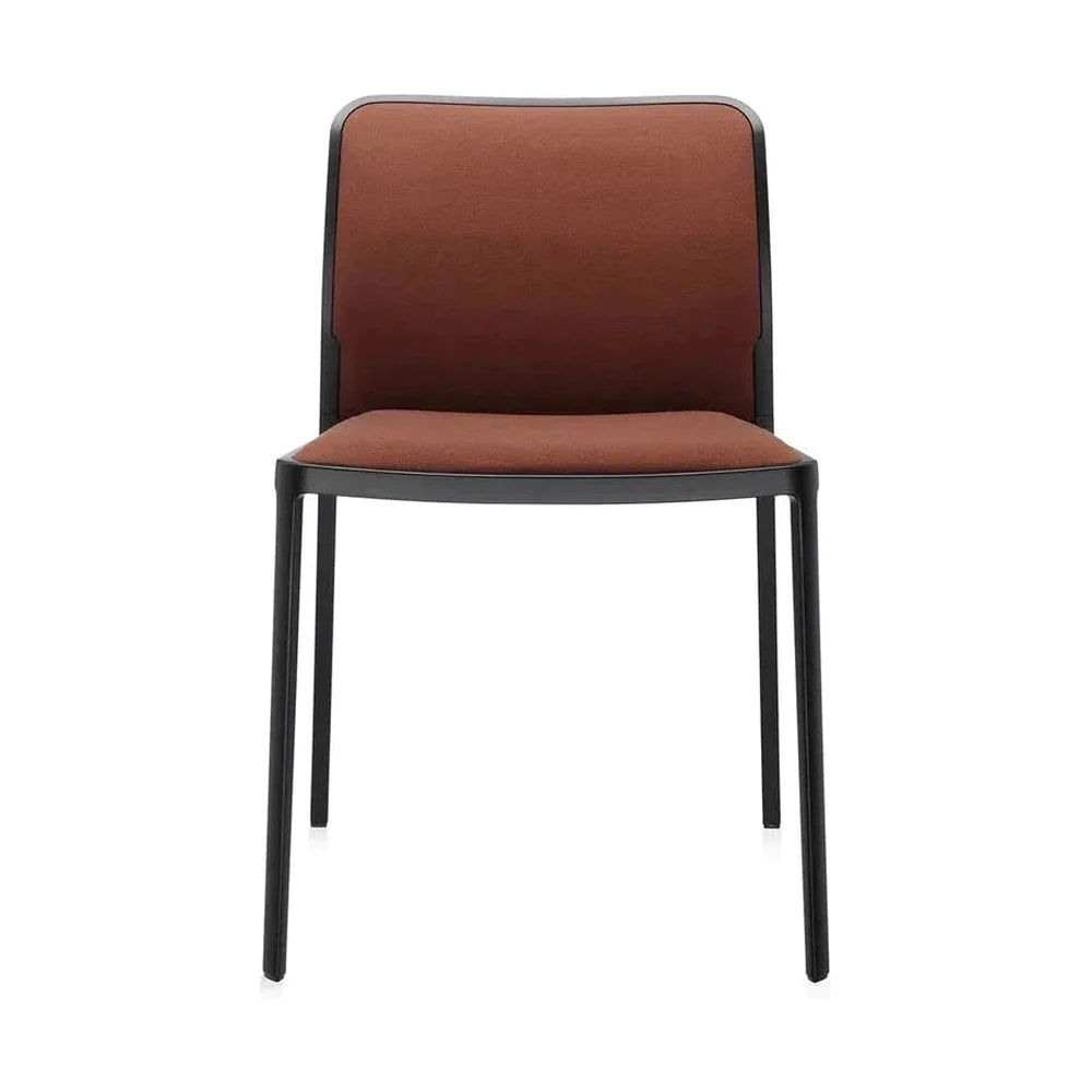 Měkká židle Kartell Audrey, černá/cihlová červená