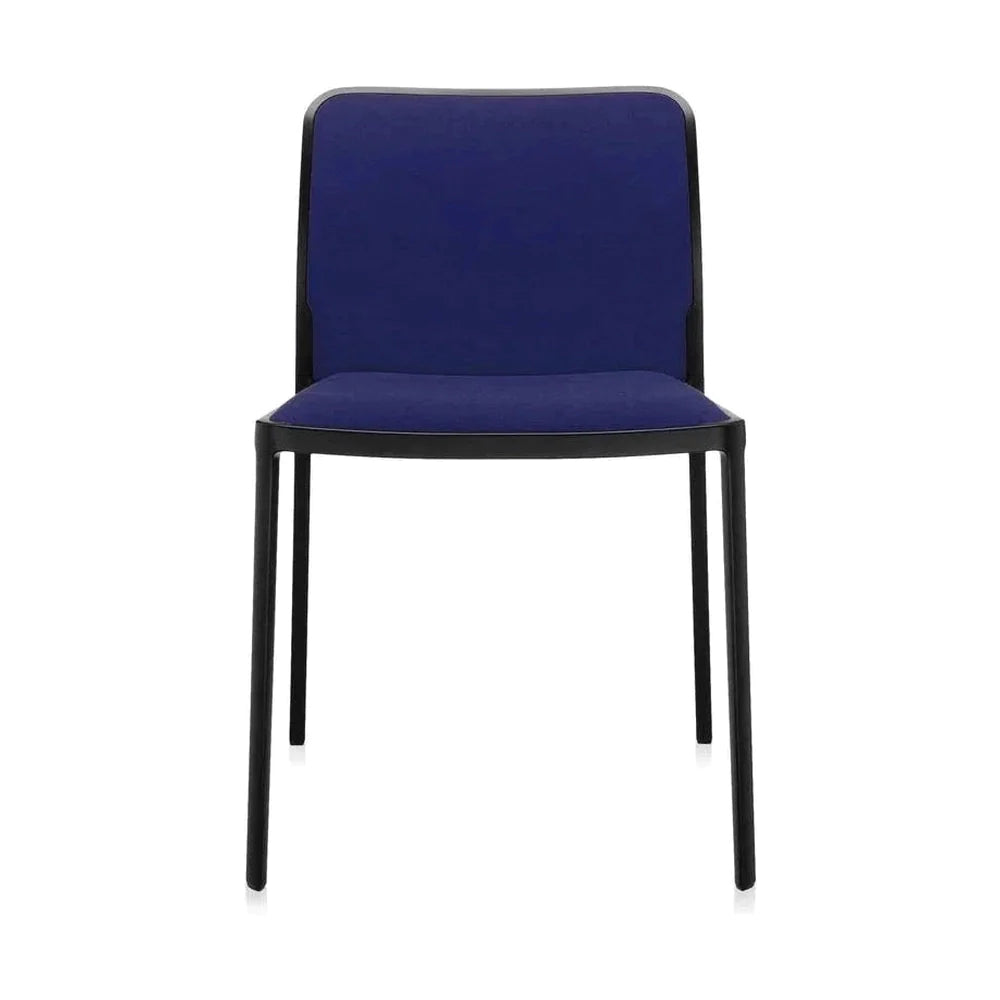 Měkká židle Kartell Audrey, černá/modrá