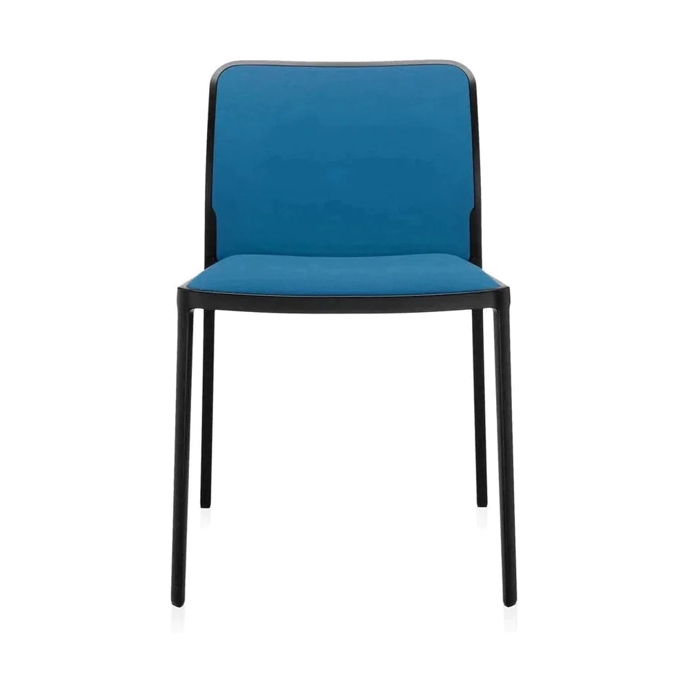 Kartell Audrey Soft Chair, Black/Teal Blue