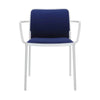 Kartell Audrey Soft Armchair, White/Blue