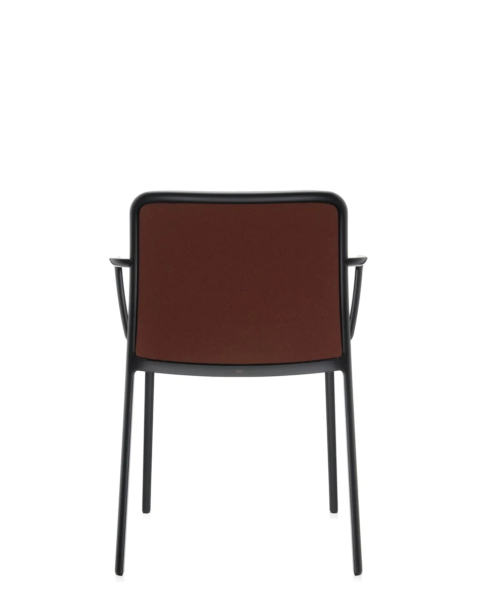 Kartell Audrey Soft Armchair, Black/Brick Red